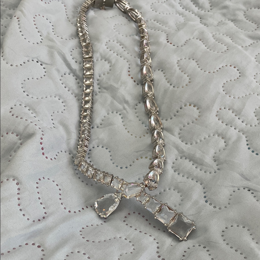 Swarovski Elegant Silver Necklace